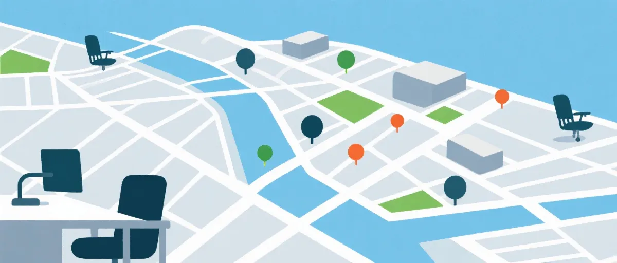 公司位置与到访指引示意图